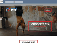 Tablet Screenshot of crossfit719.com